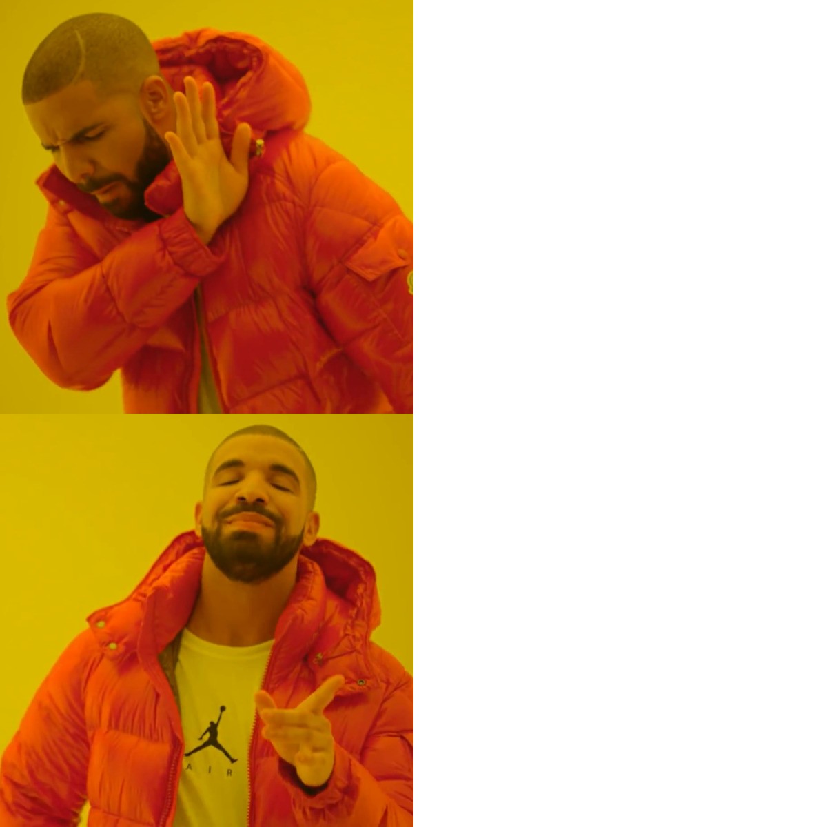 Drake Hotline Bling meme about Magic Scoop