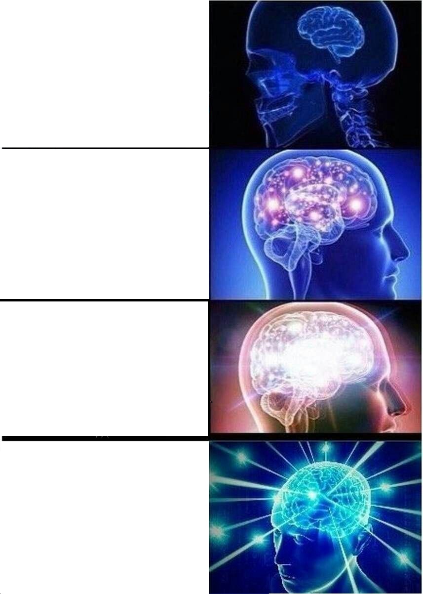 Expanding Brain meme about Magic Scoop